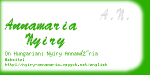 annamaria nyiry business card